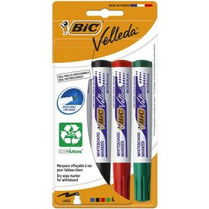 BIC Velleda Ecolutions Táblamarker Készlet - 4 szín, 1.4mm, Környezetbarát 139207589 - Tábla- & Flipchart marker