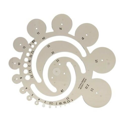 KOH-I-NOOR Műszaki Rajz Sablon - Kör és Rádiusz Sablon 140450088