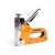 Handy staple gun tacker, orange and silver