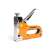 Handy staple gun tacker, orange and silver