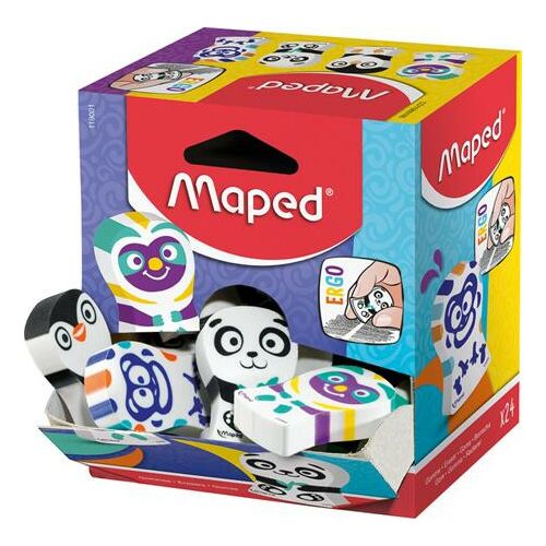 MAPED Ergo Fun Multicolor Radír Display - Ergonomikus, Vegyes Minták 139205120