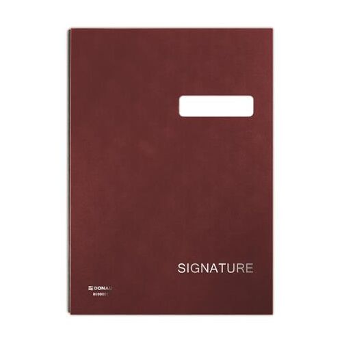 DONAU Aláírókönyv A4 - 20 Rekeszes, Vörös Karton 139205300
