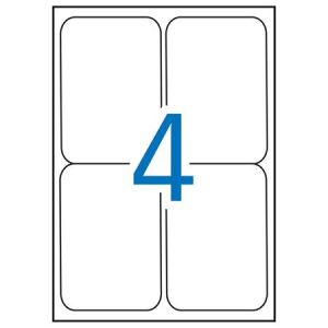 APLI Univerzális Etikett - 99,1x139 mm, 400 db, Kerekített 139205334 - Irodai papíráru