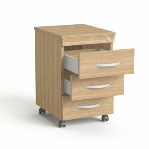 MAYAH Freedom Görgős Konténer - 3 fiókos, Kőris 146447368 - Irodai szekrény