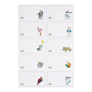 COOL BY VICTORIA Füzetcímke - 40 db - Állatfigurás 139202805 - Füzetcímke