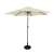 GardenLine bézs napernyő talppal, 3 méter átmérő
