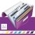 Leitz Wow Harmonikamappa - A4, 6 rekeszes, Lila 139206213