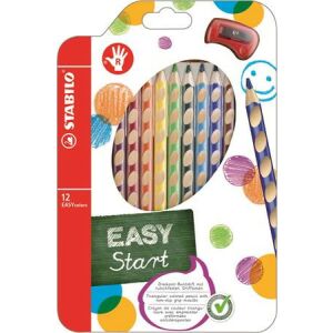STABILO EasyColours Színes Ceruza Készlet - Jobbkezes, 12 szín 139206353 - Írószer