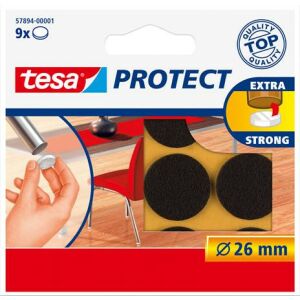 TESA Protect® Filckorong - 26 mm, Barna, Karcolásgátló 139207053 - Padlóvédő bútorláb alátét