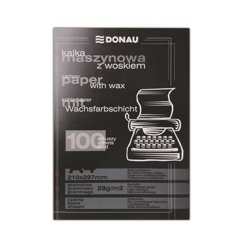 DONAU Fekete Indigópapír - A4, 100 Lap