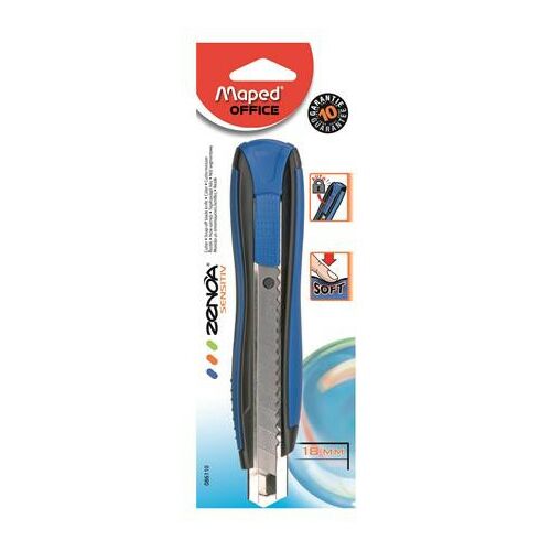 MAPED Zenoa Sensitive Univerzális Kés - 18 mm, Gumírozott Markolat 139204207