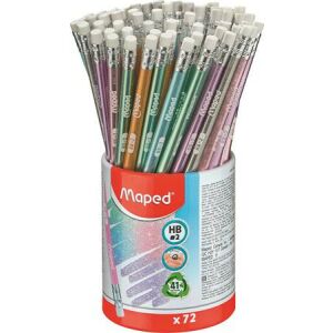 MAPED Black'Peps Glitter Deco Grafitceruza Radírral - HB, Pasztell 139207657 - Grafitceruza