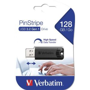 Verbatim Pinstripe 128GB USB 3.2 Pendrive - Fekete 139207824 - Pendrive