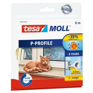 TESA tesamoll® P profil Ablak- és ajtótömítő szalag - 9 mm x 6 m, fehér 139207880 - Tömítőszalag