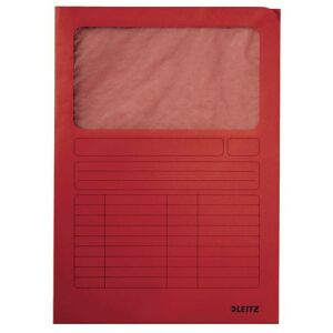 Leitz A4 Ablakos Karton Mappa - Piros 139210336 - Pólyás dosszié