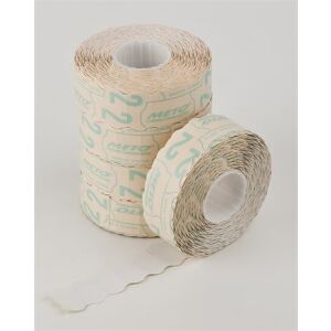 METO Árazógépszalag 22x12 mm - Fehér, 1500 címke/tekercs 139210398 - Árazószalag