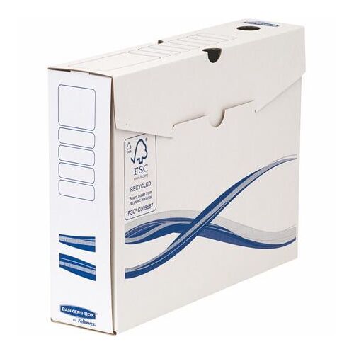 FELLOWES Bankers Box Basic A4 Archiválódoboz - 80mm, Kék-Fehér