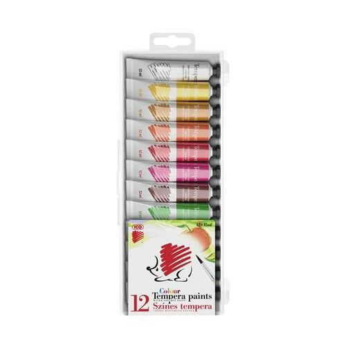 ICO Süni Tempera Készlet - 12 db, Élénk Színek 139210827