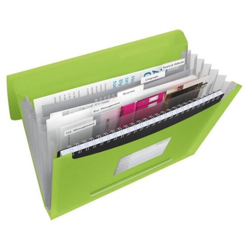 ESSELTE Vivida Harmonikamappa - A4, 6 rekeszes, Zöld 139210901