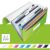 Leitz Wow Harmonikamappa - A4, 6 rekeszes, zöld 139211082