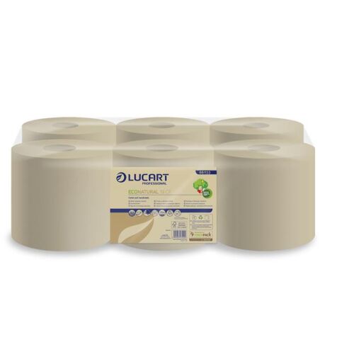 LUCART EcoNatural Tekercses Kéztörlő - 2 rétegű, Barna, 6 tekercs 139211396