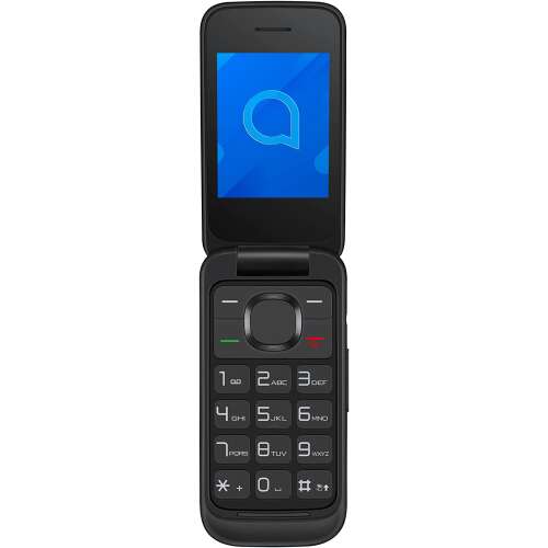 Alcatel 2053x mobiltelefon, fekete (Volcano black), kártyafüggetlen, magyar menüs