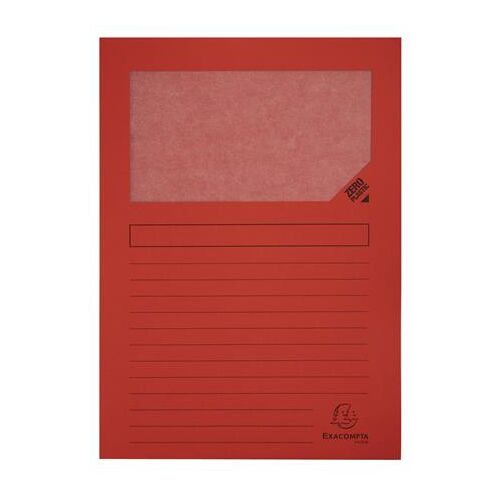 EXACOMPTA Forever® Piros Ablakos Karton Mappa - A4, 30 lap 139213510