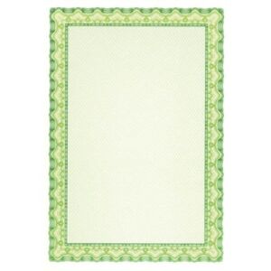 APLI Smaragdzöld Oklevélpapír - A4, 115 g, Hamisításvédelemmel 139213588 - Előnyomott papír