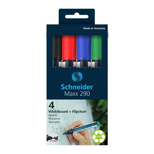 SCHNEIDER Maxx 290 Tábla- és Flipchart Marker Készlet - 4 szín 139212523