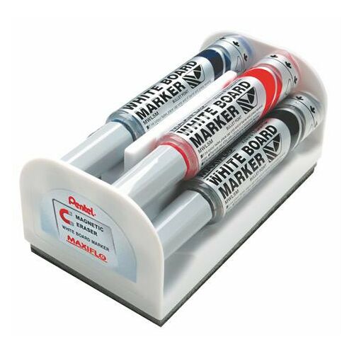 PENTEL Maxiflo Táblamarker Készlet - 4 szín + törlőszivacs 139212960