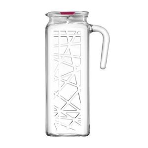 Szögletes Üvegkancsó Tetővel - 1 literes, Hűtőszekrény Kompatibilis 139200066 - Kancsó