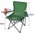 A Trizand zöld összecsukható kempingszék méretei