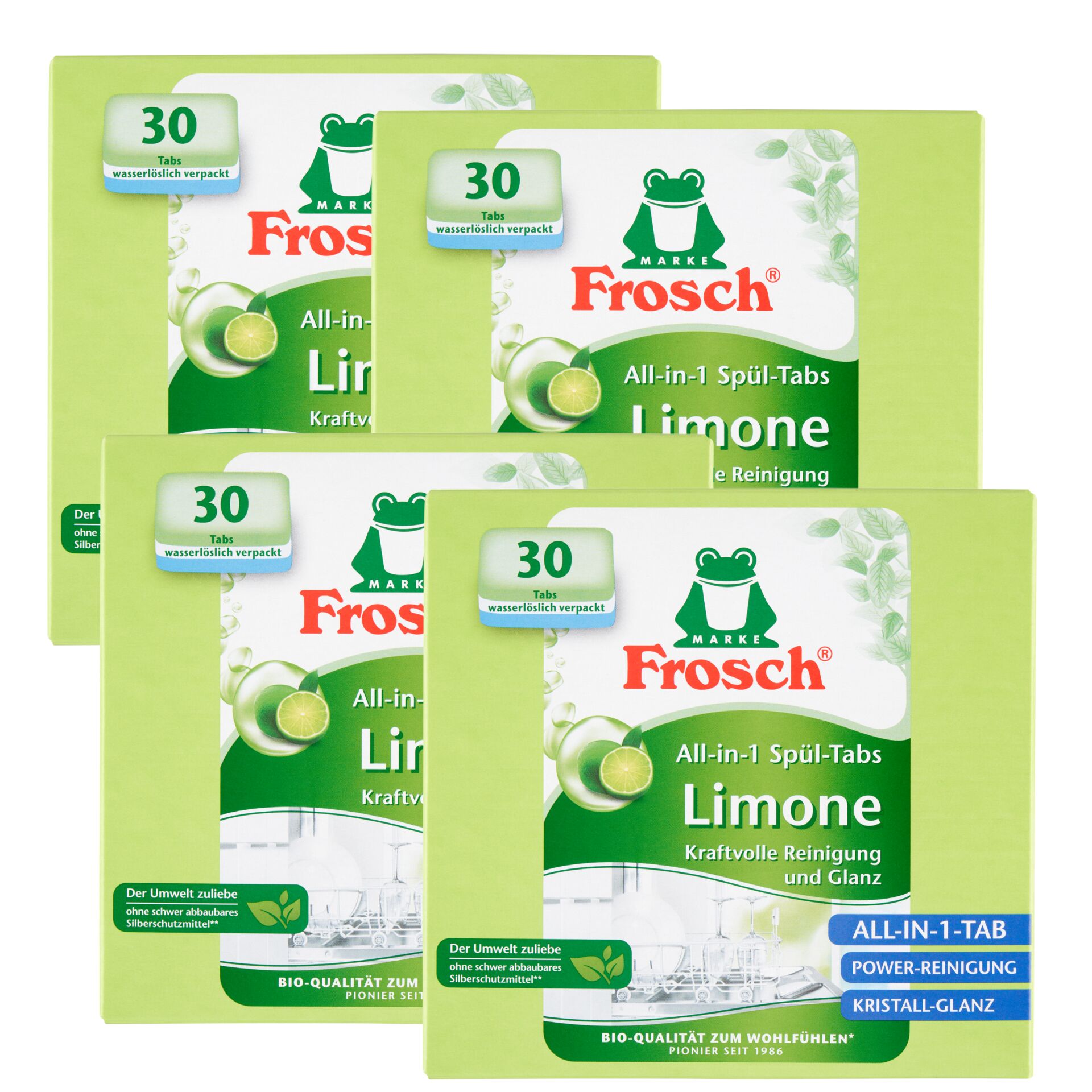 E-shop Tablety do umývačky riadu Frosch Lime 4x30ks
