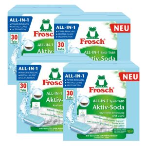 Frosch All-in-1 Aktív Szóda mosogatógép tabletta, 4 darabos csomag - Frosch