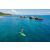Woman paddleboarding on Aqua Marina Breeze iSUP board in the ocean