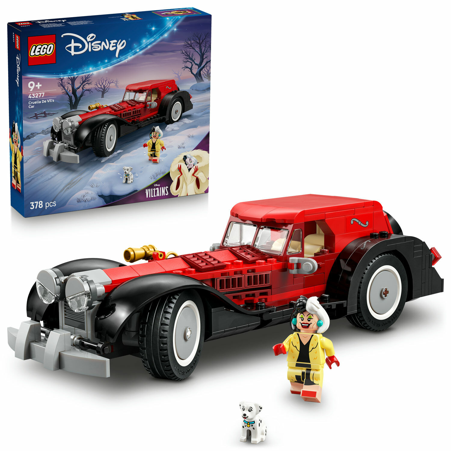 E-shop LEGO® Disney Cruella De Vil a jej auto 43277
