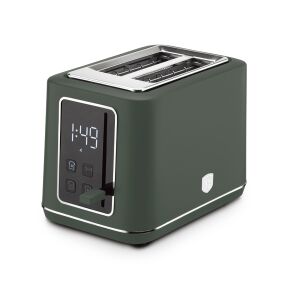 Berlinger Haus BH-9665 Matte Green digitaler Toaster, schräge Ansicht - Toaster und Standmixer