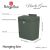 Berlinger Haus BH-8889 Matte Green 7L Hanging Trash Can with Dimensions