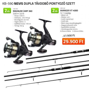 Dupla távdobó pontyozó szett  2x 1226-363+ 2x  2545-450 139217478 - Bojlis szett