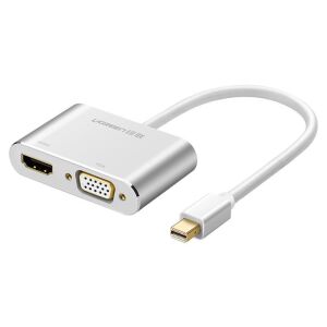 Hub, Ugreen, HDMI/VGA, Full HD 1080p, Kompakt, Grau 139218674 - DisplayPort-Konverter