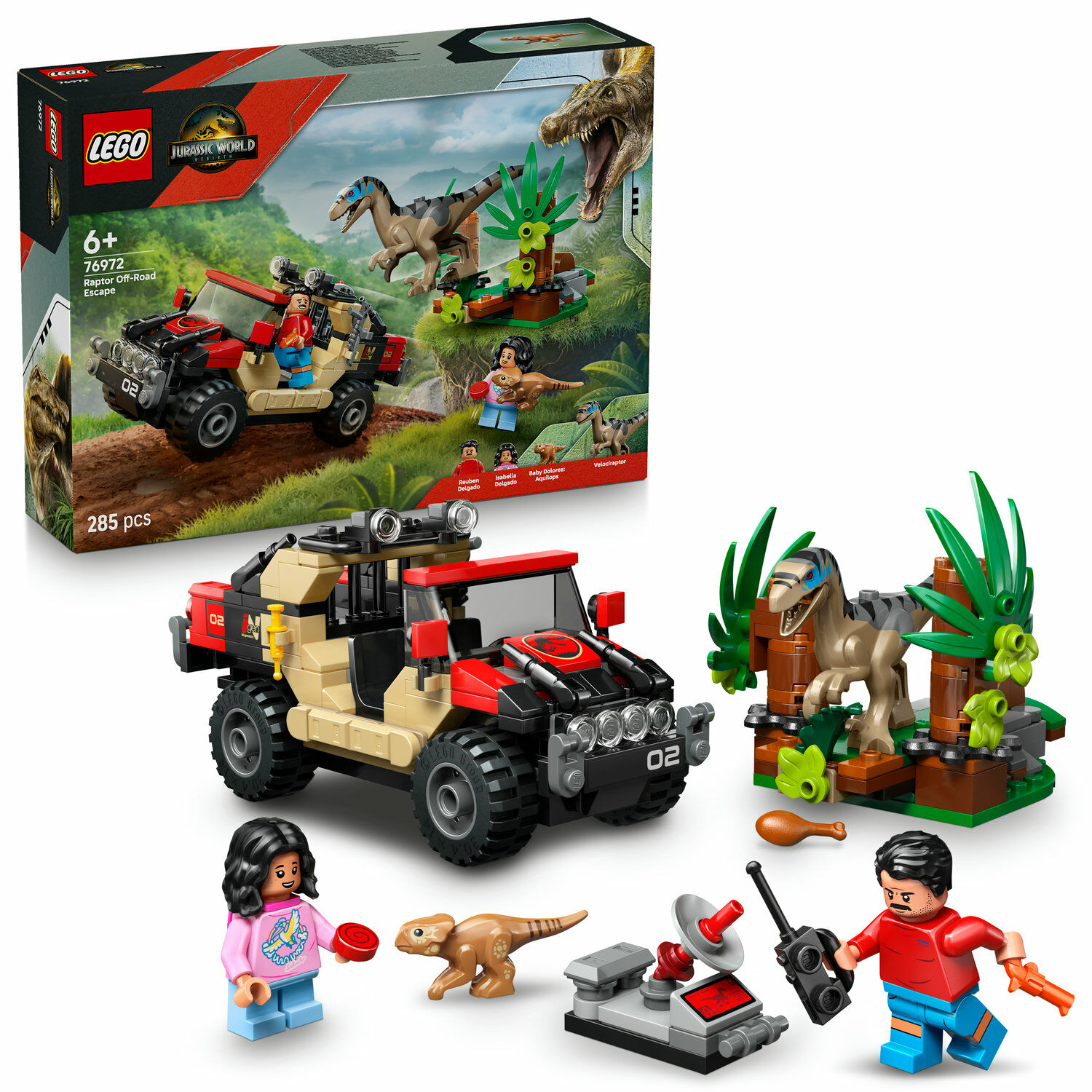 E-shop LEGO® Jurassic World SUV útek pred raptorom 76972