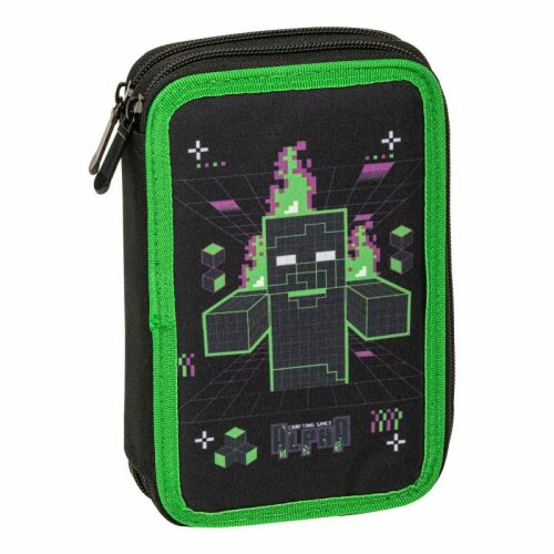 Penar Minecraft Matrix, negru cu margine verde