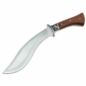 DEPOX Ancient Tiger Jagdmesser, Edelstahlklinge, Holzgriff - Jagd- & Survivalmesser