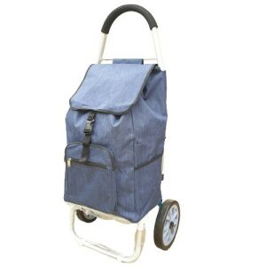 Áfonya kék aluvázas gurulós bevásárlótáska - Bevásárlókocsi