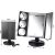 LED Sminktükör 3x/5x/10x Nagyítással - Érintőkapcsolós, USB/Elem 139224762