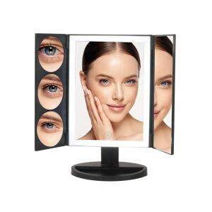 Kozmetické zrkadlo s LED osvetlením, viacstupňové zväčšenie pri používaní - Kozmetické zrkadlá