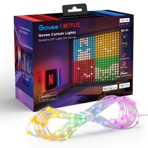 Govee H70BC LED Függöny Világítás - 1,5x1,5m, WiFi+Bluetooth, RGB 139225653 - Fényfüzér