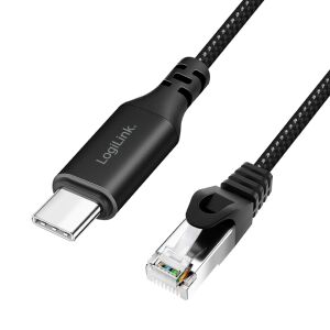 LogiLink USB-C - Gigabit Ethernet Adapter - 1 Gbps, 3m 139225874 - USB kábel