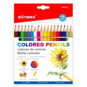 MOTARRO Hatszögletű Színes Ceruza Szett - 18 db 139227810 - Színes ceruza