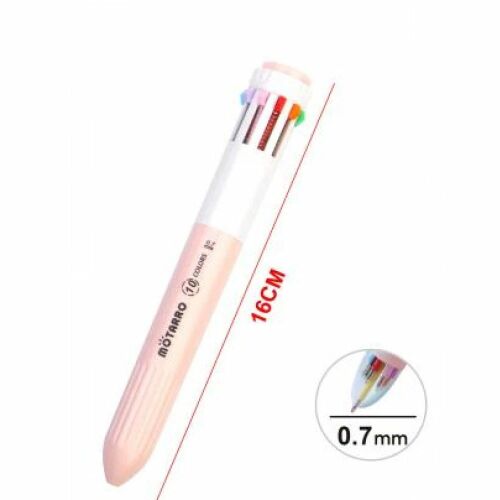 10 Színű Golyóstoll - Ergonomikus, Gyors Színváltás 139227811